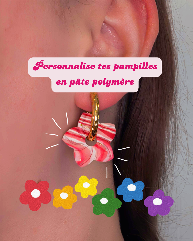 Personnalise TES pampilles en pâte polymère