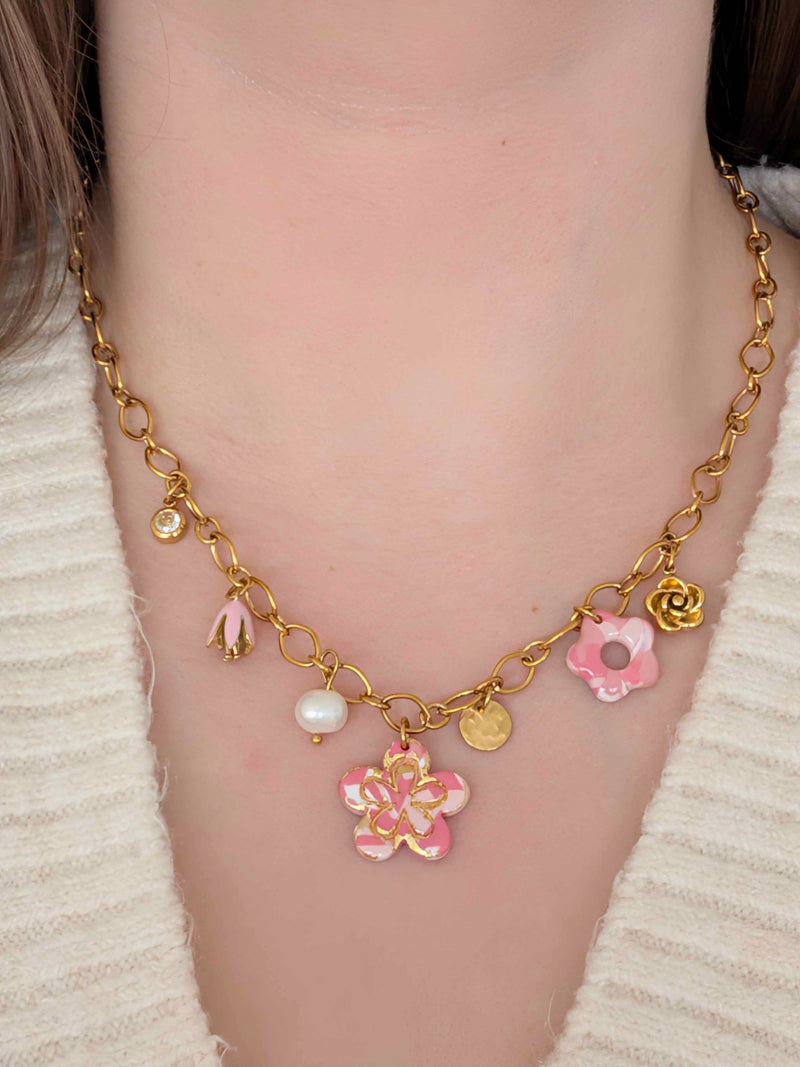 Collier - Aurora rose