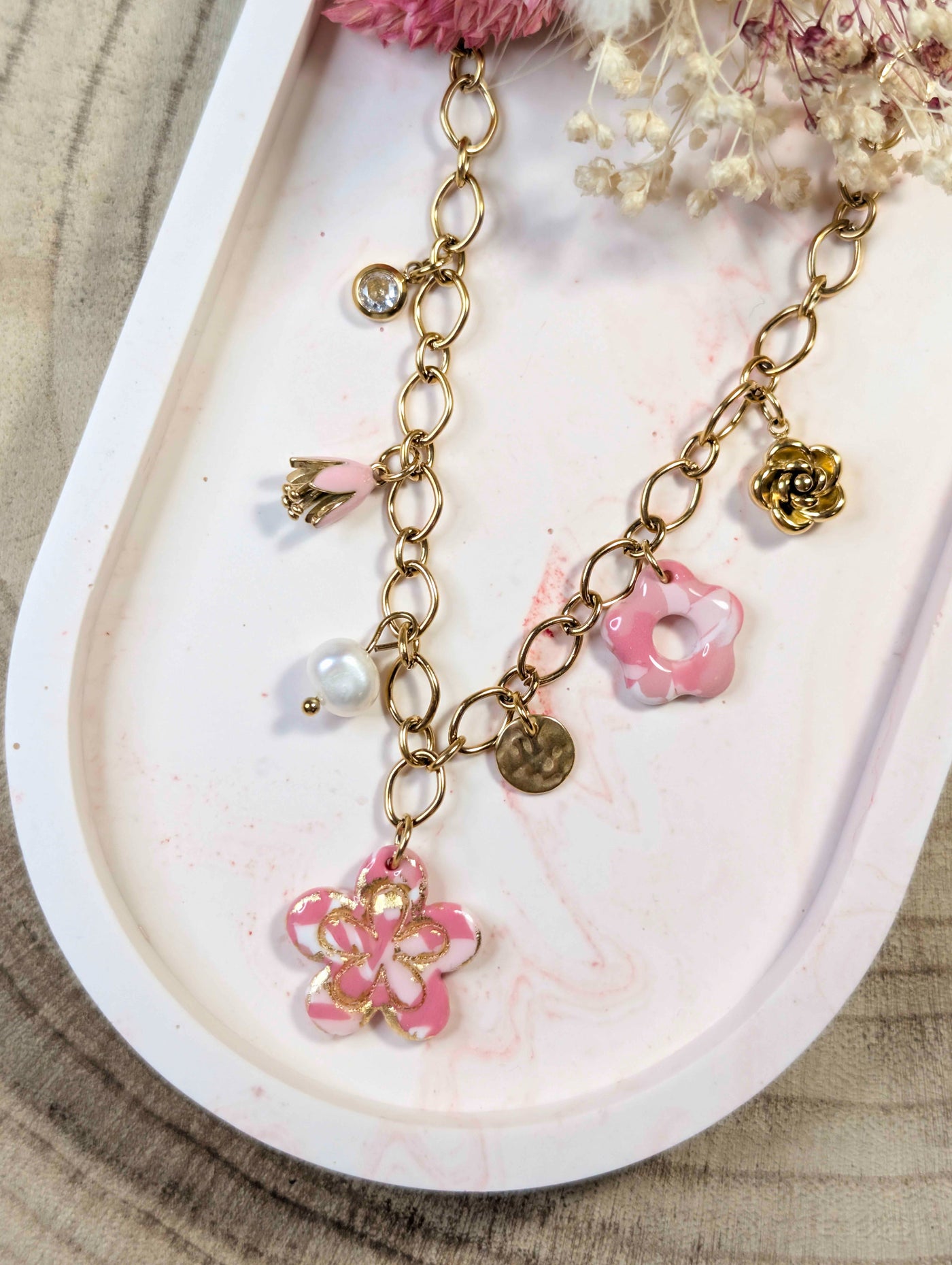 Collier - Aurora rose