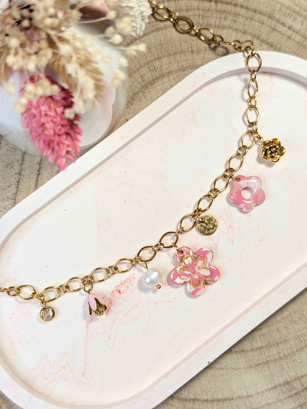Collier - Aurora rose