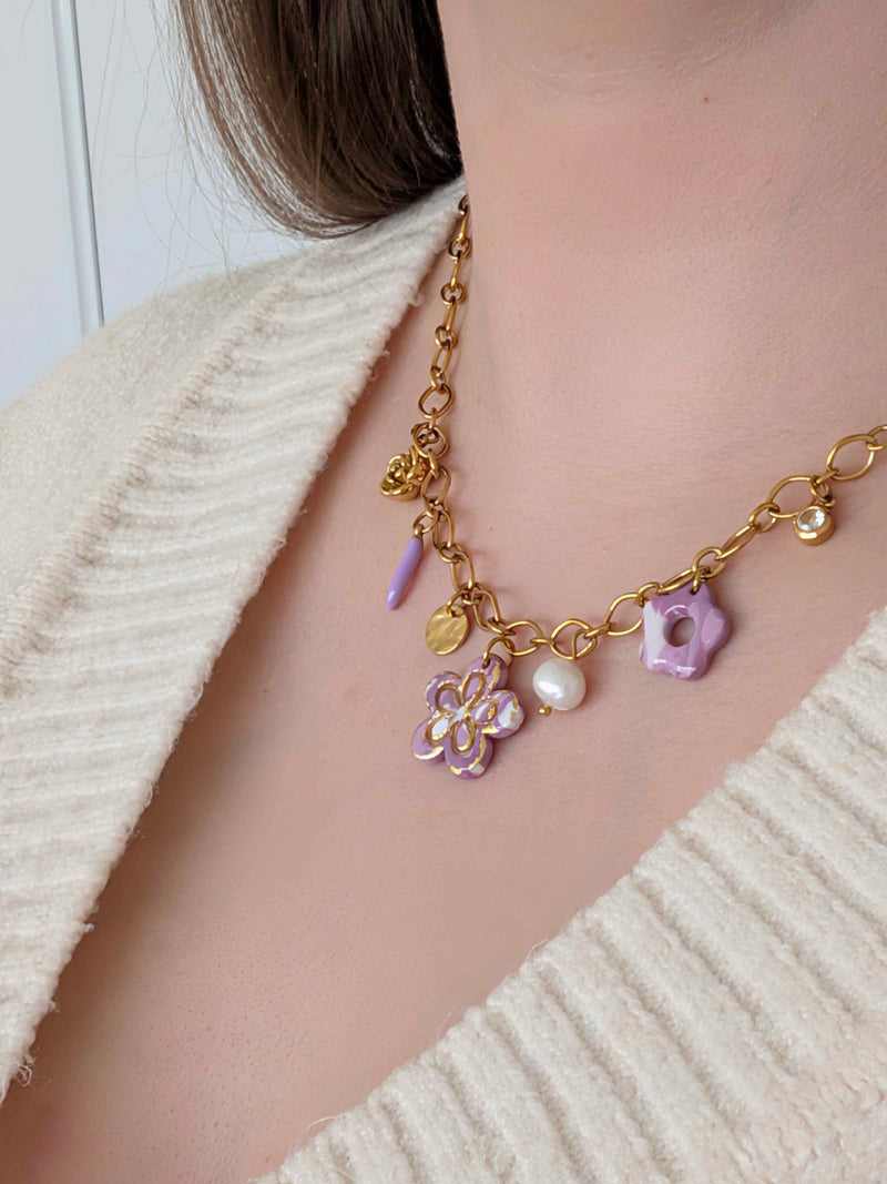 Collier - Aurora violet