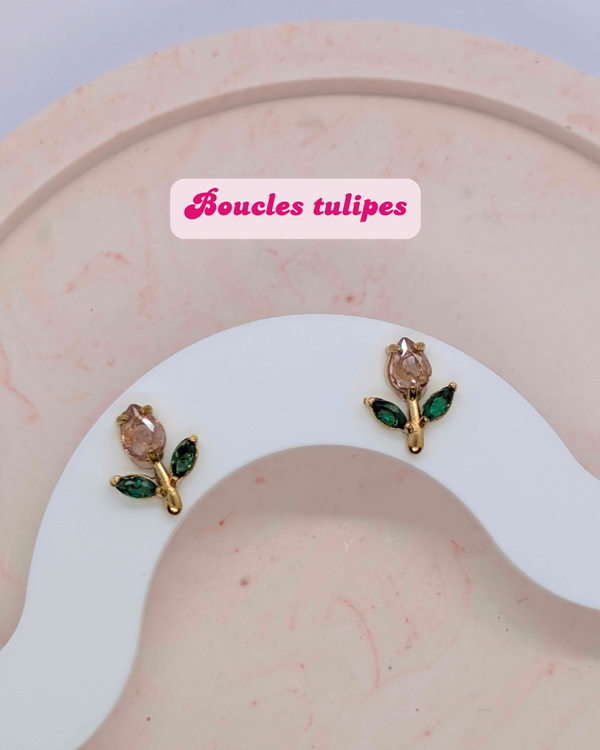 Boucles d'oreilles tulipe 🌷