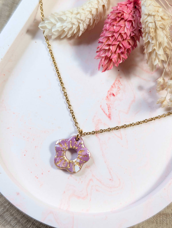 Collier - éclat violet