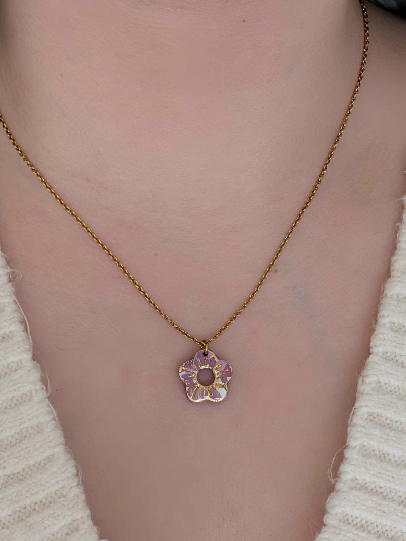 Collier - éclat violet