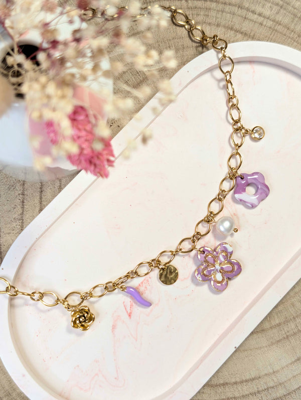 Collier - Aurora violet