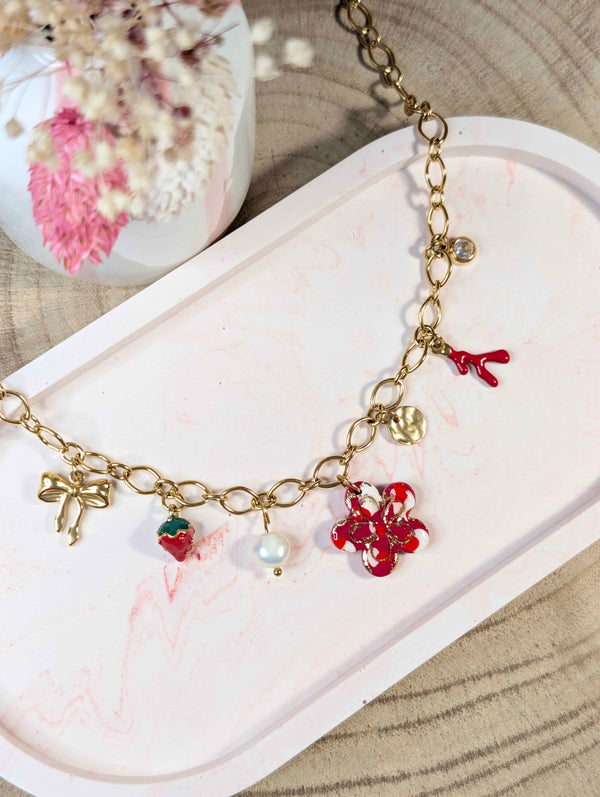 Collier - Aurora Fraise