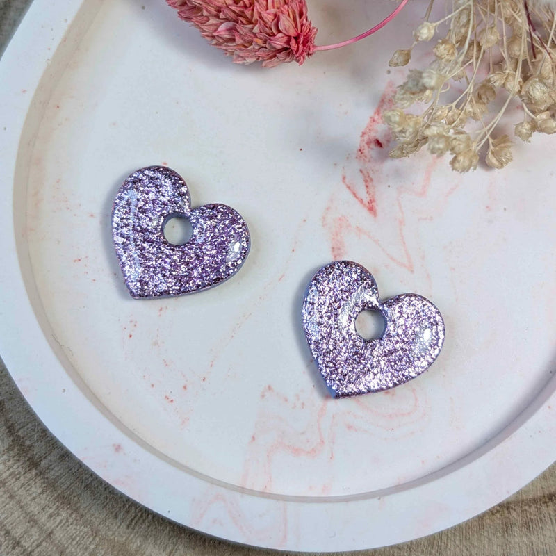 Cœurs violets pastels