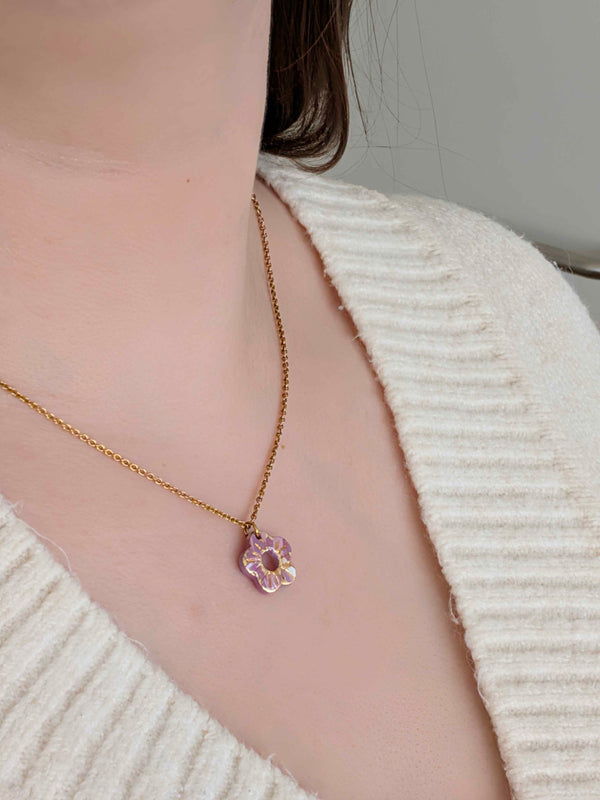 Collier - éclat violet