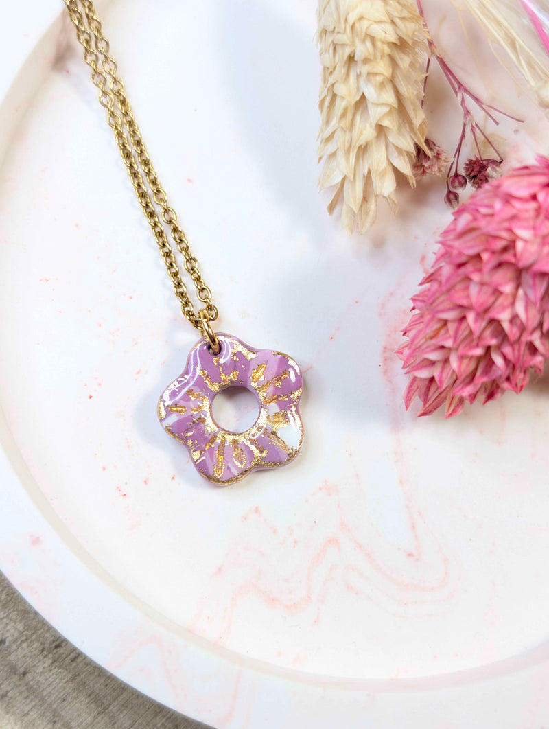 Collier - éclat violet