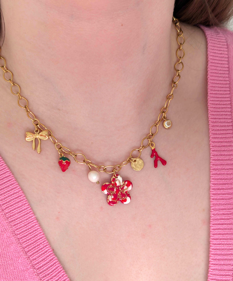 Collier - Aurora Fraise