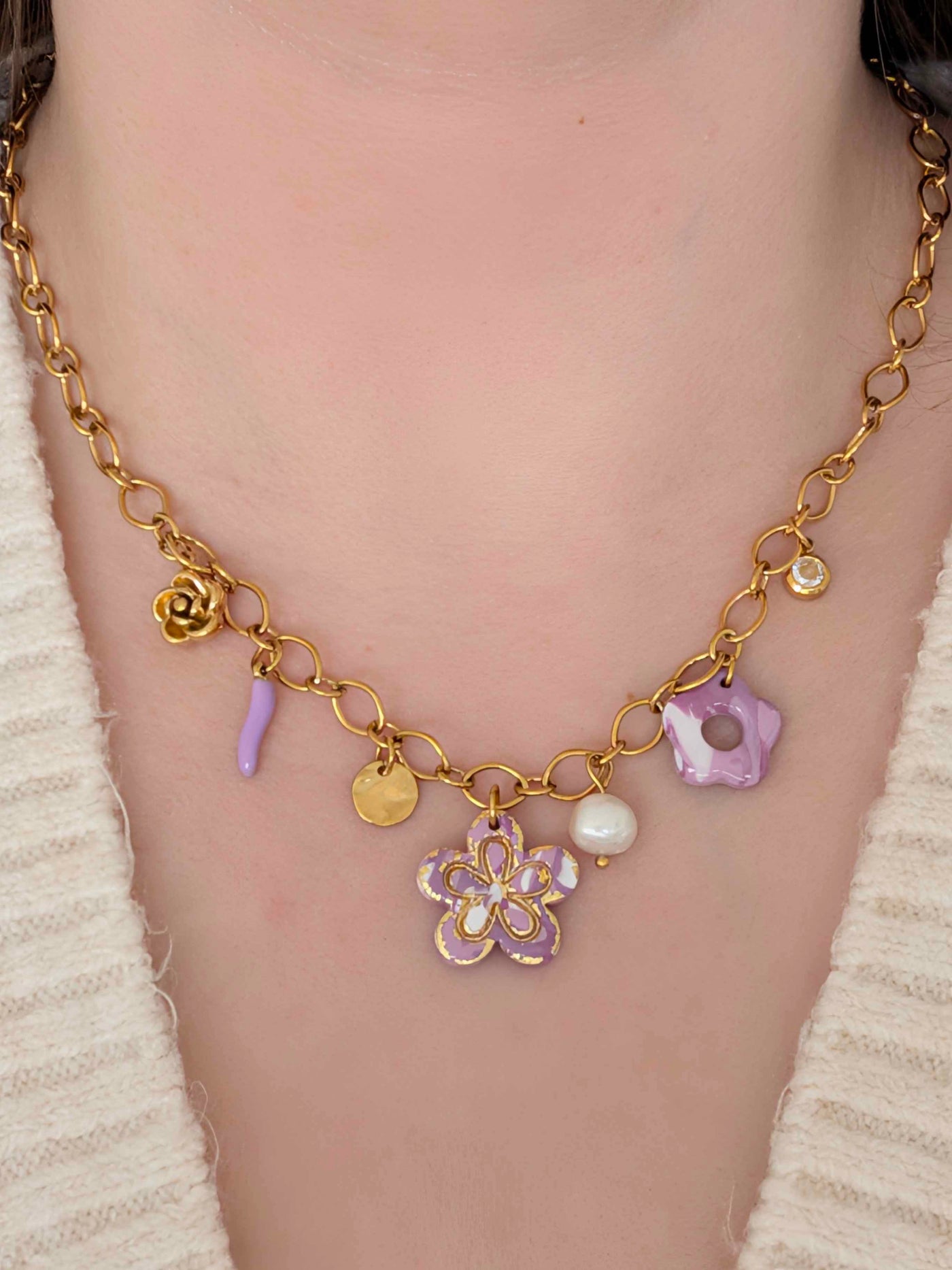 Collier - Aurora violet