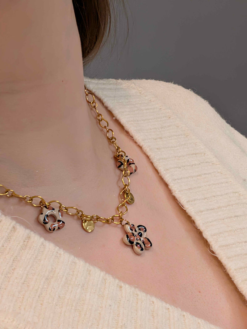 Collier - Aurora Léopard