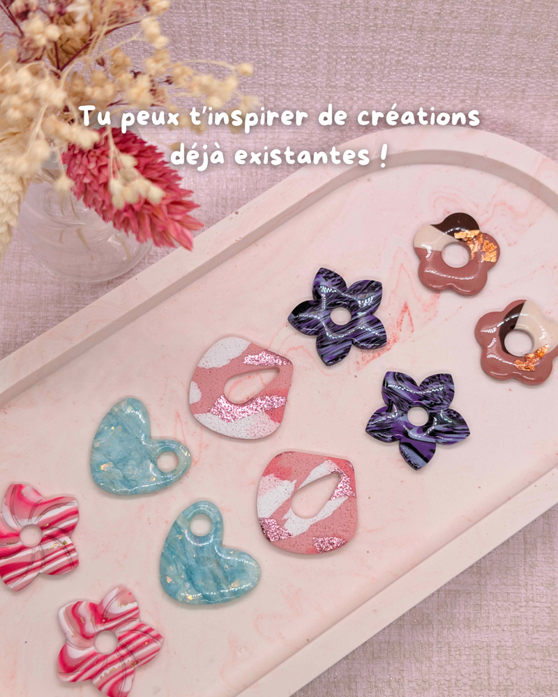 Personnalise TES pampilles en pâte polymère