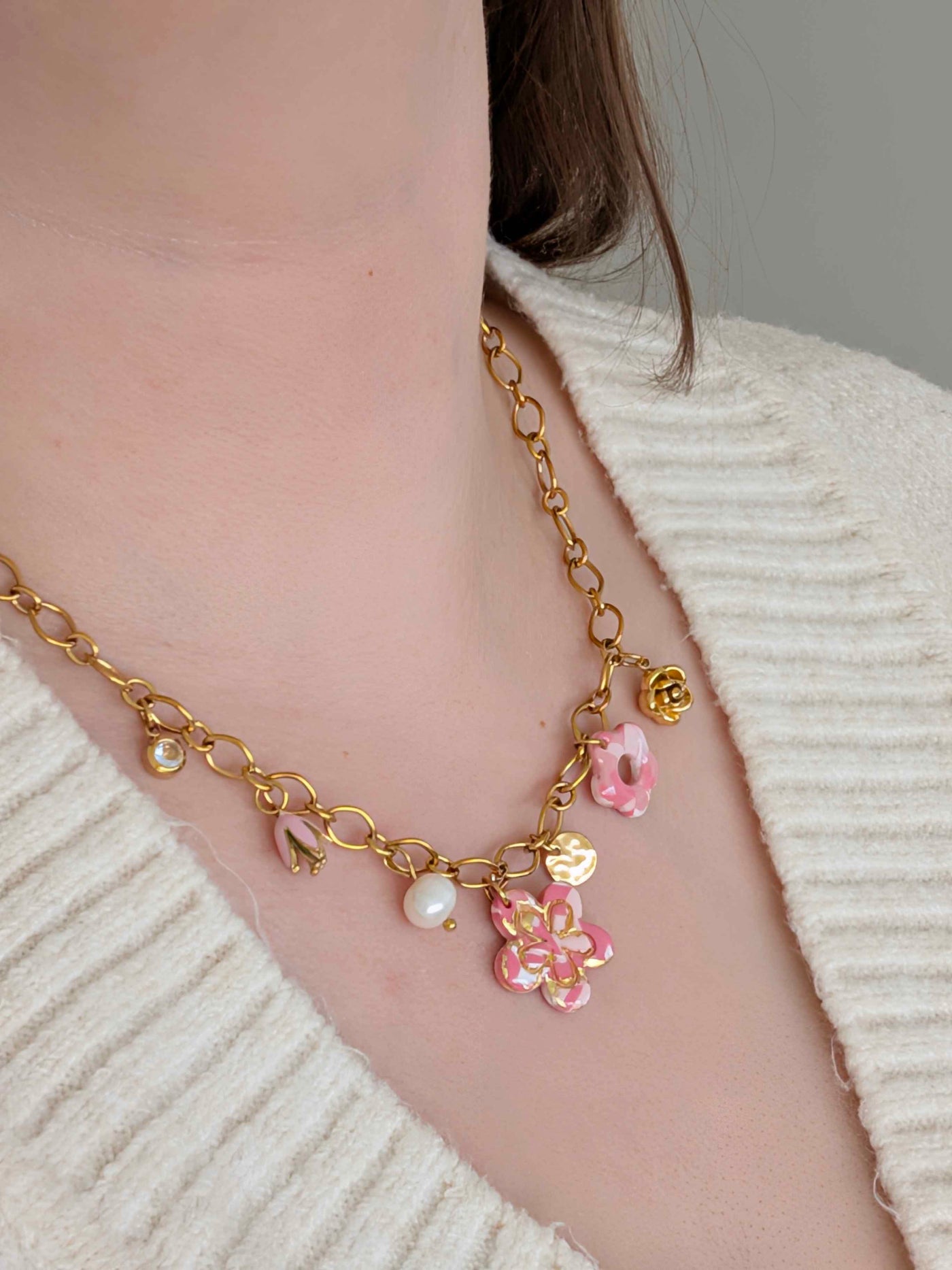 Collier - Aurora rose