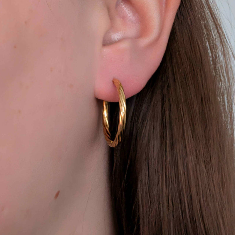 Créoles torsadées 25 mm🌟