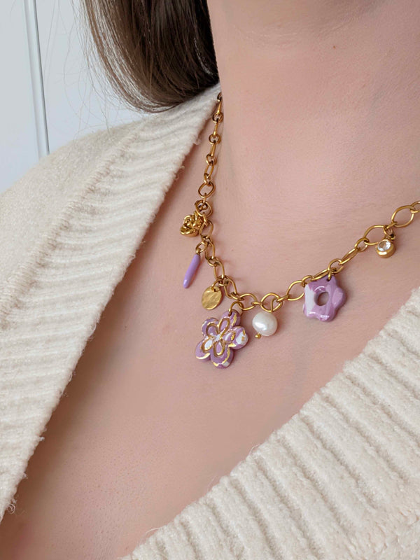Collier - Aurora violet