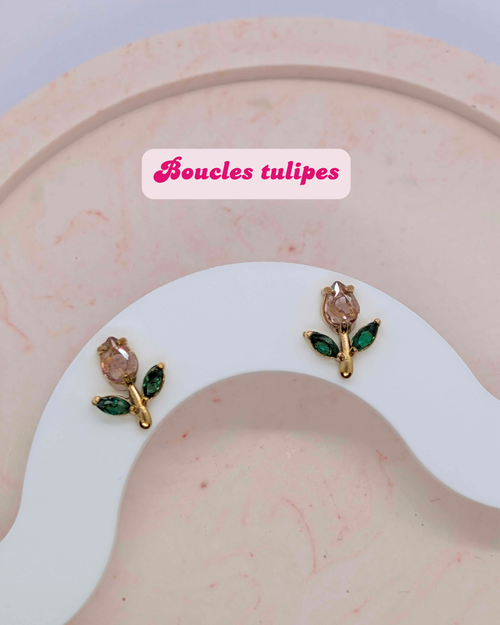 Boucles d'oreilles tulipe 🌷