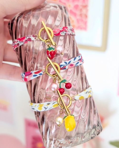 Bracelet liberty - Cerise