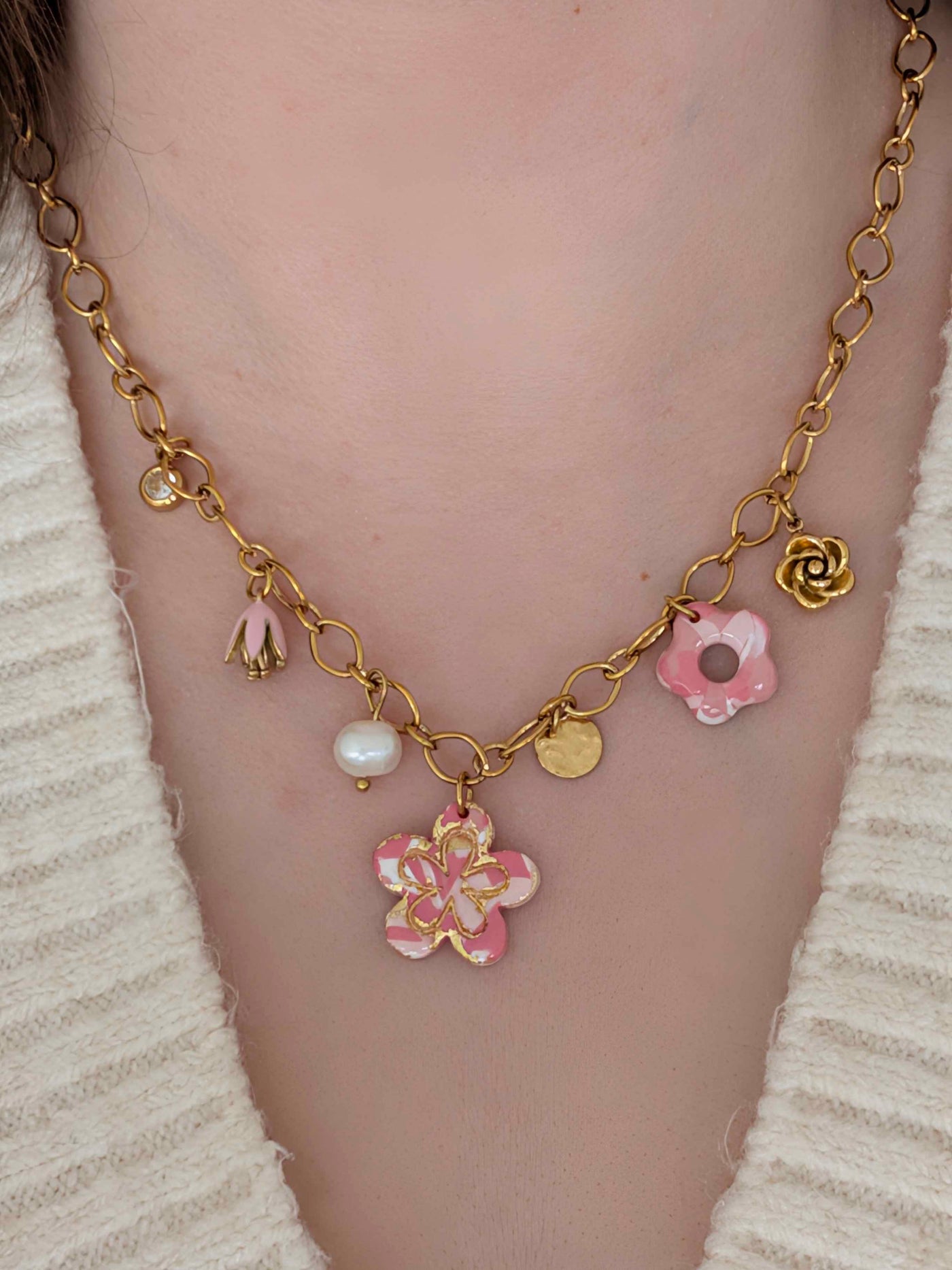 Collier - Aurora rose