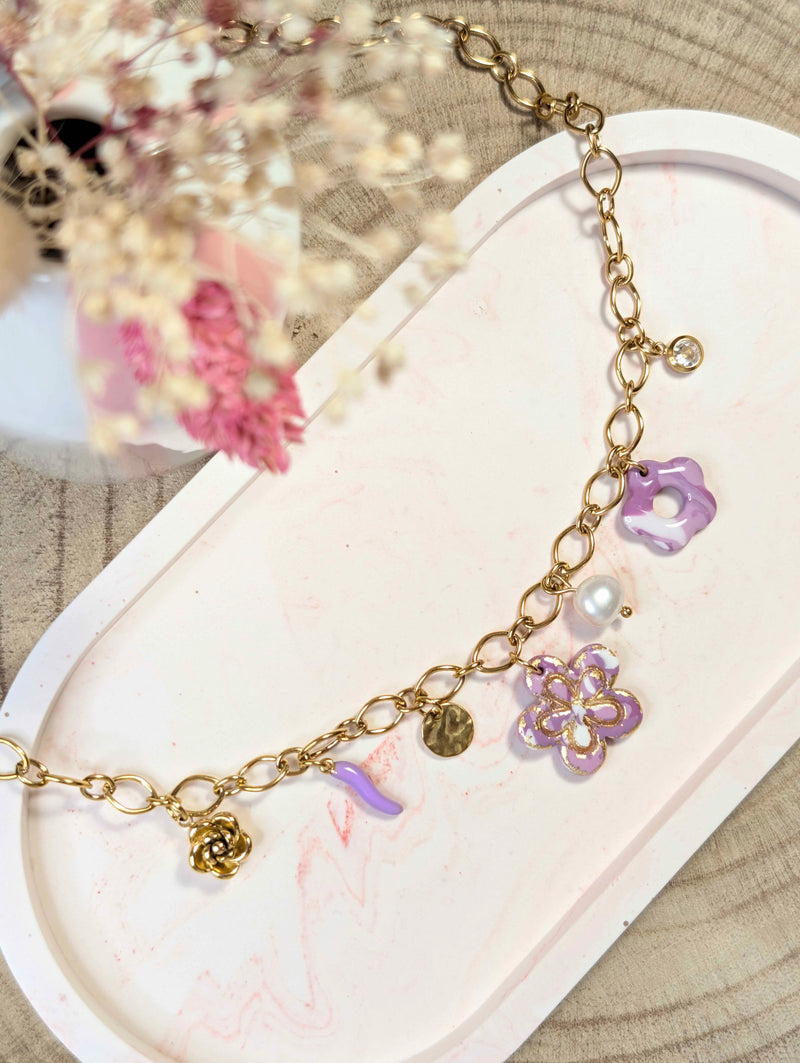 Collier - Aurora violet