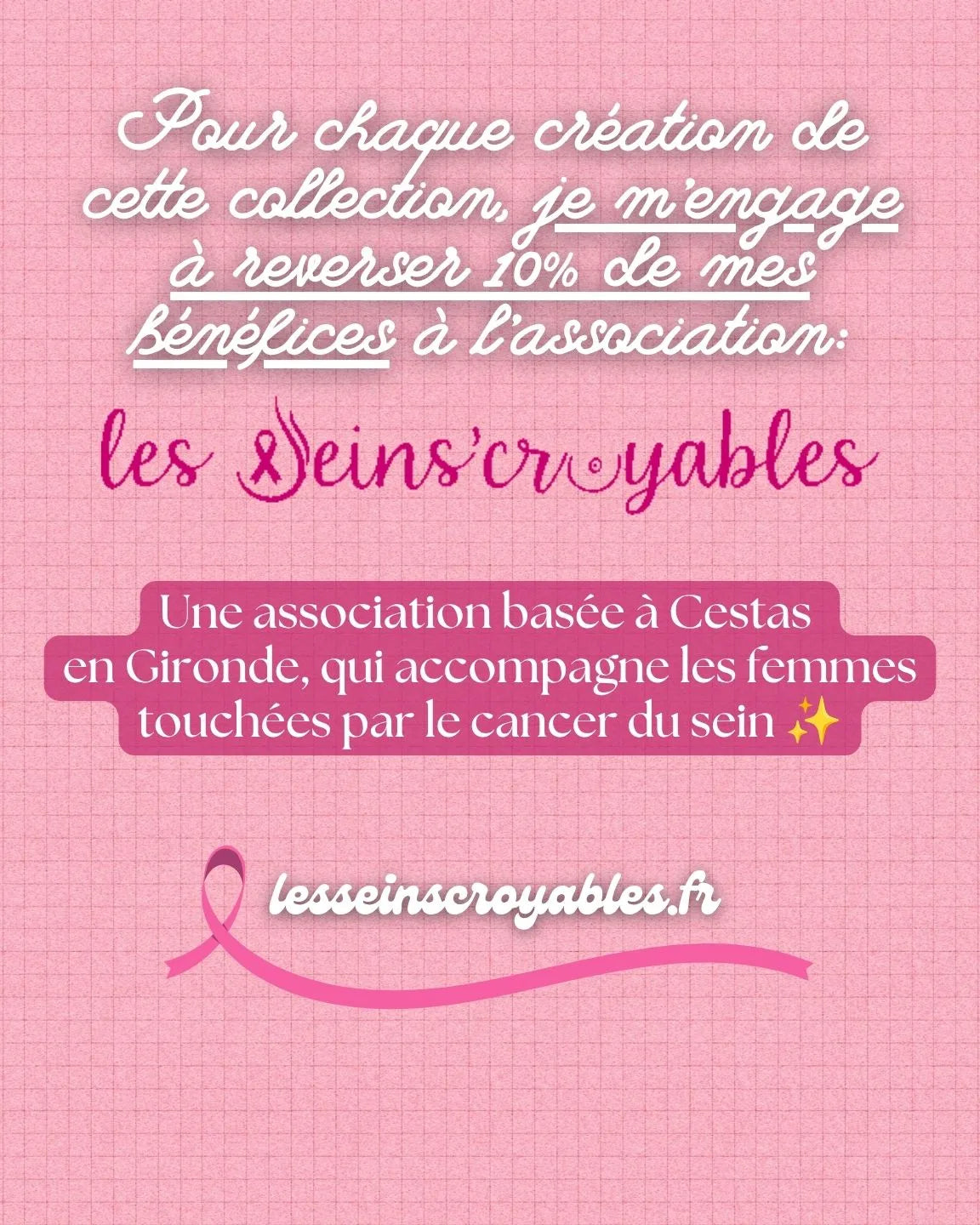 Ruban octobre rose